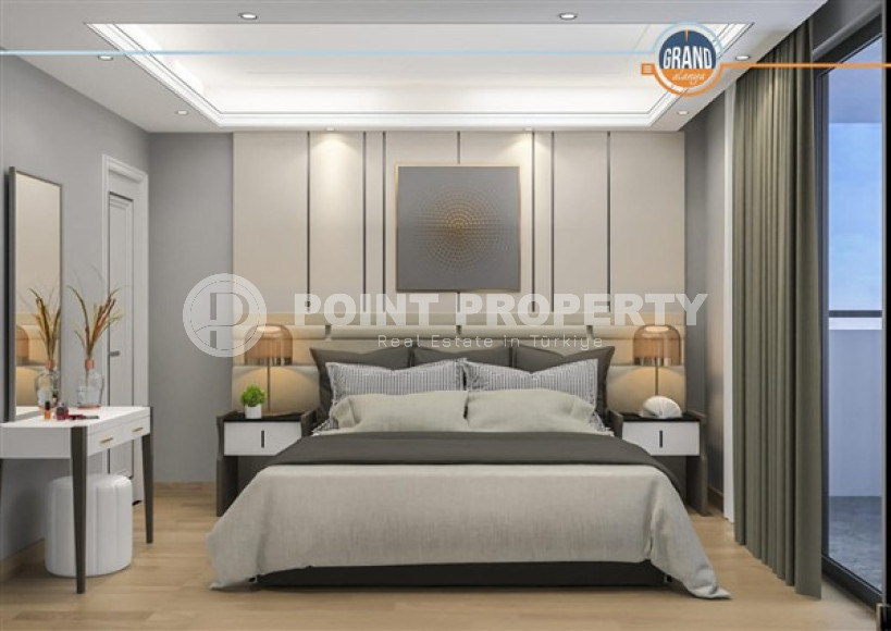 Квартиры с двумя и четырьмя спальнями, 106-226м², в новой масштабной резиденции в Махмутларе, Алания-id-2410-фото-7