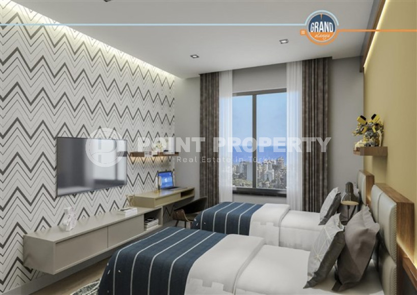 Квартиры с двумя и четырьмя спальнями, 106-226м², в новой масштабной резиденции в Махмутларе, Алания-id-2410-фото-8