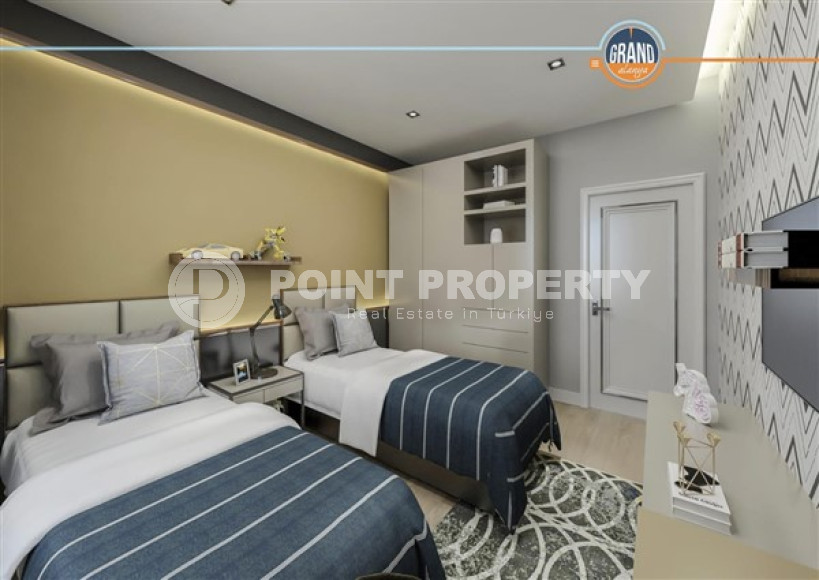 Квартиры с двумя и четырьмя спальнями, 106-226м², в новой масштабной резиденции в Махмутларе, Алания-id-2410-фото-9