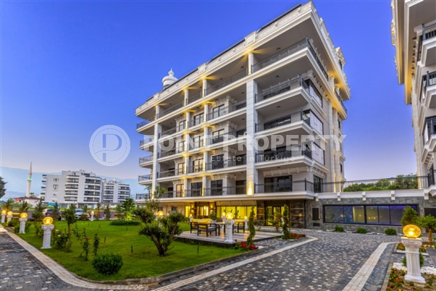 Квартира с двумя спальнями, 120м², в элитном комплексе в 100м от моря в районе Каргыджак, Алания-id-2411-фото-2