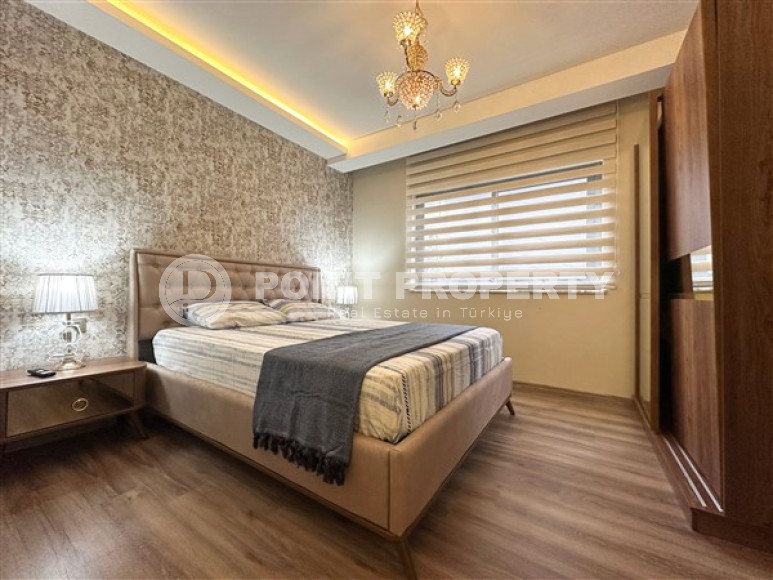 Квартира с двумя спальнями, 120м², в элитном комплексе в 100м от моря в районе Каргыджак, Алания-id-2411-фото-15