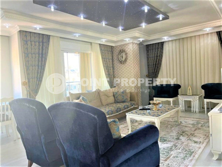 Меблированная видовая квартира 2+1, 110м², на первой береговой линии в Махмутларе, Алания-id-2414-фото-7