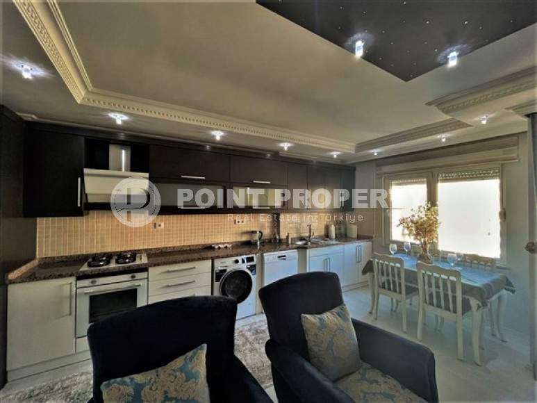 Меблированная видовая квартира 2+1, 110м², на первой береговой линии в Махмутларе, Алания-id-2414-фото-9