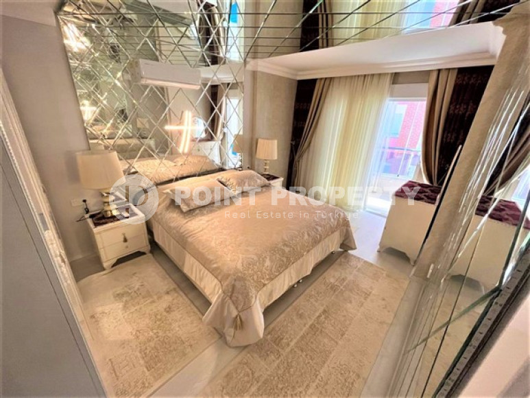 Меблированная видовая квартира 2+1, 110м², на первой береговой линии в Махмутларе, Алания-id-2414-фото-12