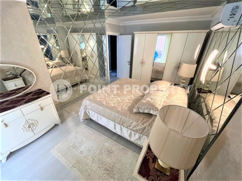 Меблированная видовая квартира 2+1, 110м², на первой береговой линии в Махмутларе, Алания-id-2414-фото-14