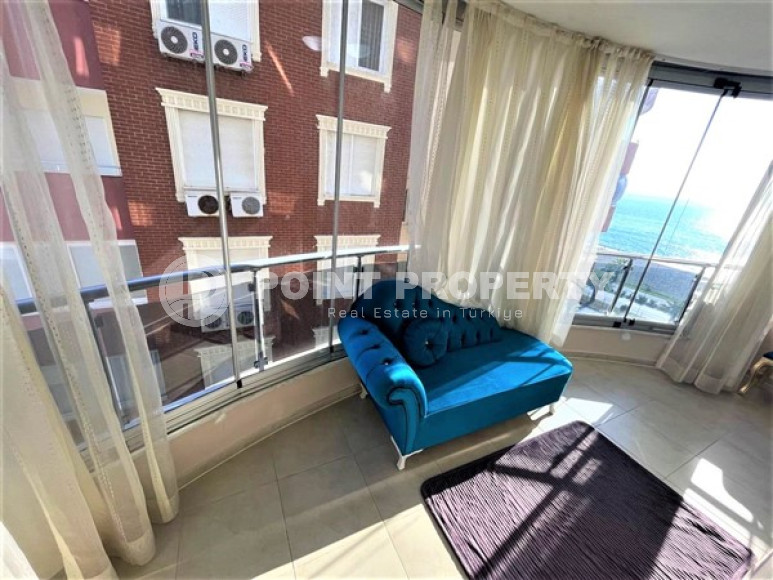 Меблированная видовая квартира 2+1, 110м², на первой береговой линии в Махмутларе, Алания-id-2414-фото-15