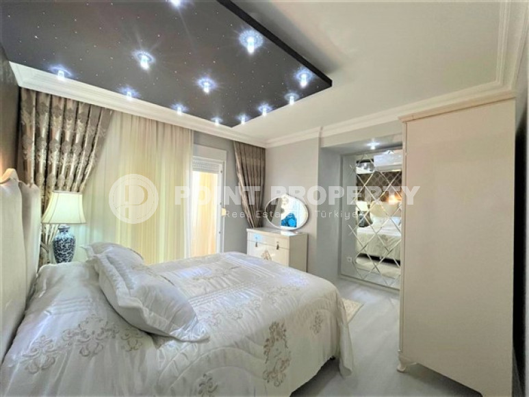 Меблированная видовая квартира 2+1, 110м², на первой береговой линии в Махмутларе, Алания-id-2414-фото-16