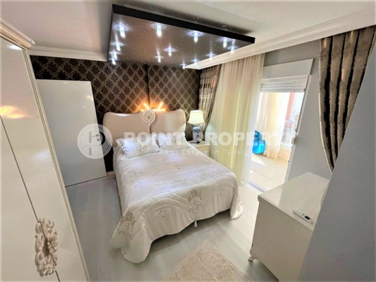 Меблированная видовая квартира 2+1, 110м², на первой береговой линии в Махмутларе, Алания-id-2414-фото-17