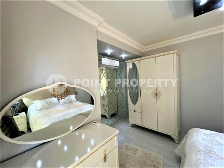 Меблированная видовая квартира 2+1, 110м², на первой береговой линии в Махмутларе, Алания-id-2414-фото-18