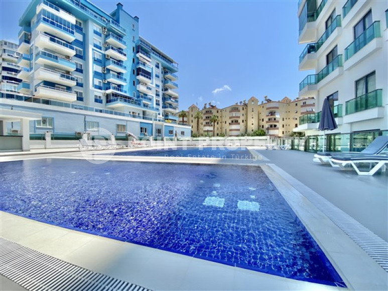 Новая трехкомнатная квартира, 80м², с видом на море, в элитном комплексе Махмутлара, Алания-id-2416-фото-11