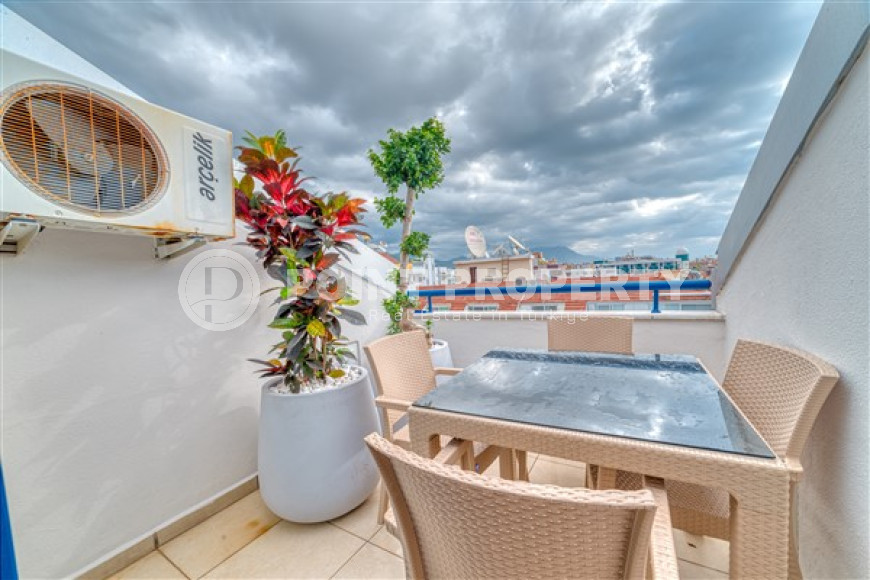 Две дизайнерские двухкомнатные квартиры, 55м² и 65м², с видом на море в центре Алании-id-2428-фото-2