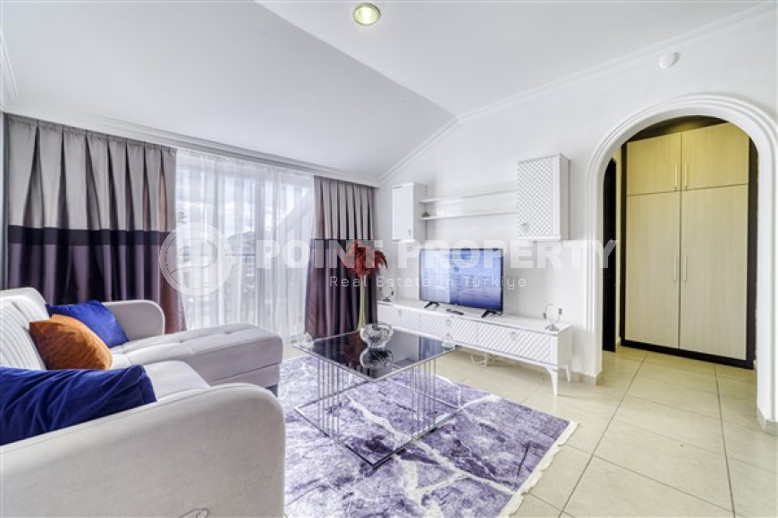 Две дизайнерские двухкомнатные квартиры, 55м² и 65м², с видом на море в центре Алании-id-2428-фото-7