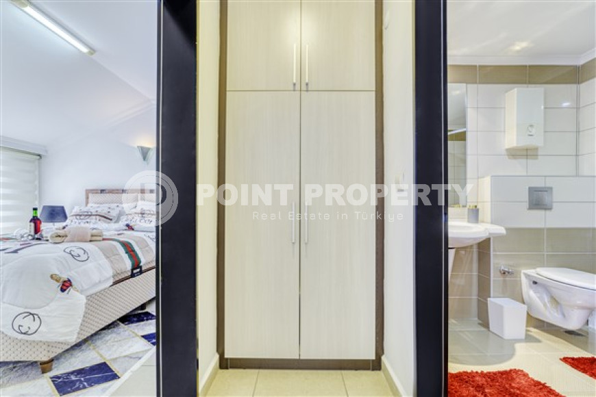 Две дизайнерские двухкомнатные квартиры, 55м² и 65м², с видом на море в центре Алании-id-2428-фото-8