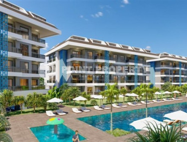 New one-bedroom apartment, 65m², in an elite complex 100 meters from the sea in the Kestel area-id-2433-photo-1