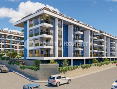 Новая квартира с одной спальней, 65м², в элитном комплексе в 100 метрах от моря в районе Кестель-id-2433-фото-2