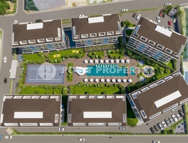 Новая квартира с одной спальней, 65м², в элитном комплексе в 100 метрах от моря в районе Кестель-id-2433-фото-3