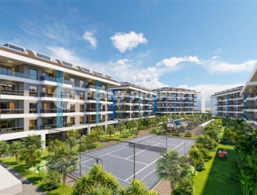 Новая квартира с одной спальней, 65м², в элитном комплексе в 100 метрах от моря в районе Кестель-id-2433-фото-5