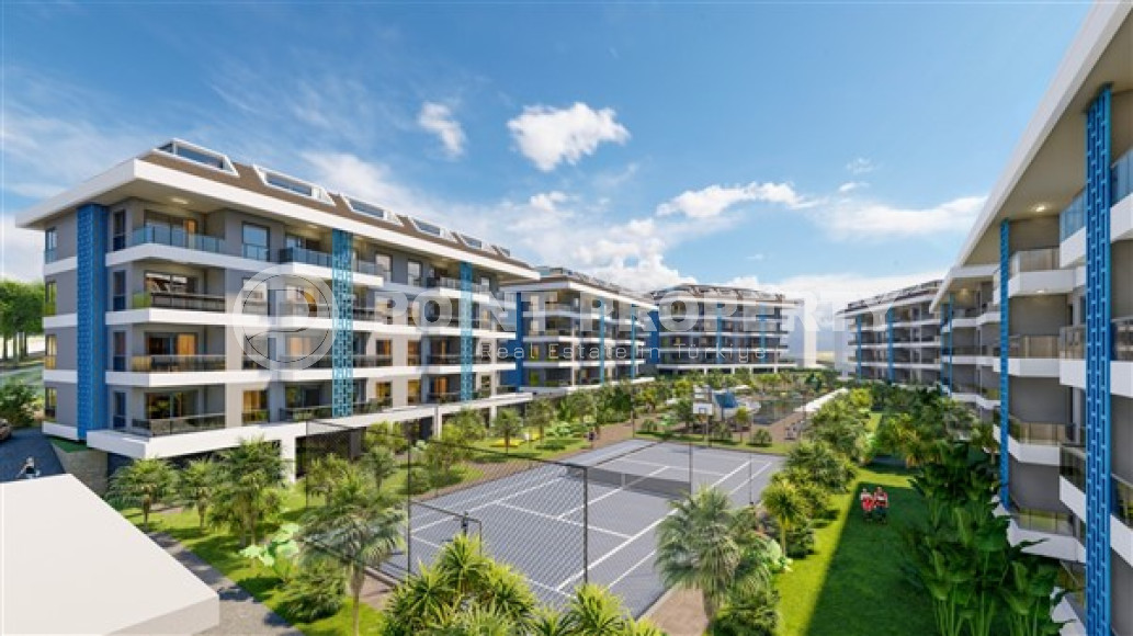 Новая квартира с одной спальней, 65м², в элитном комплексе в 100 метрах от моря в районе Кестель-id-2433-фото-5