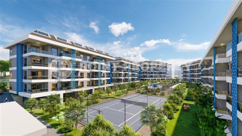 Новая квартира с одной спальней, 65м², в элитном комплексе в 100 метрах от моря в районе Кестель-id-2433-фото-9