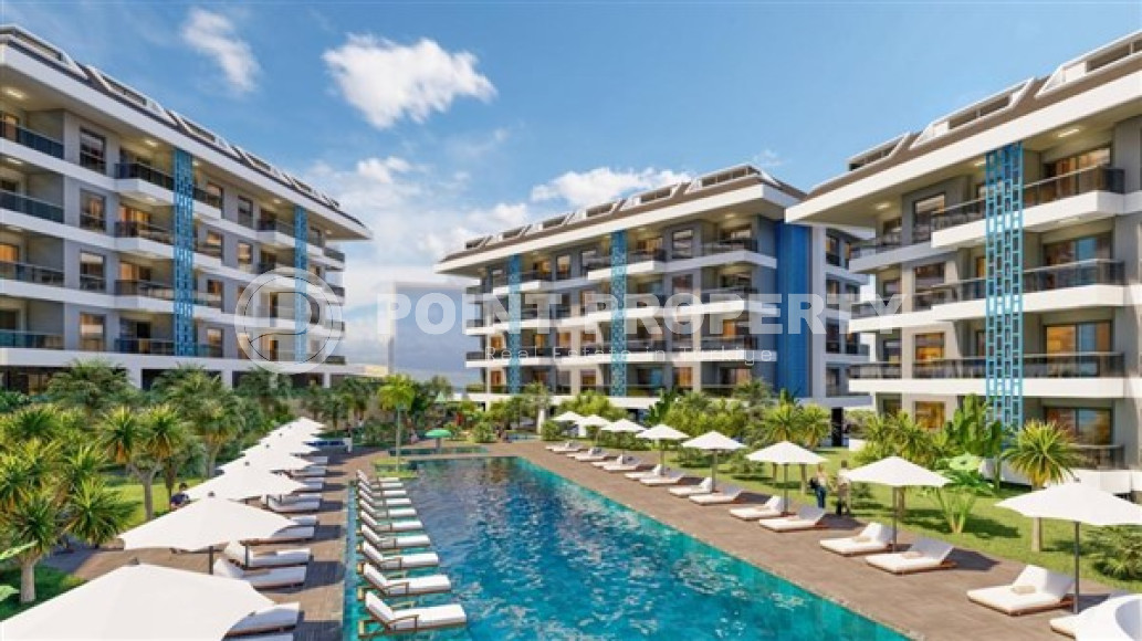 Новая квартира с одной спальней, 65м², в элитном комплексе в 100 метрах от моря в районе Кестель-id-2433-фото-10