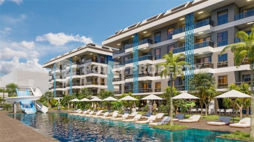 Новая квартира с одной спальней, 65м², в элитном комплексе в 100 метрах от моря в районе Кестель-id-2433-фото-14