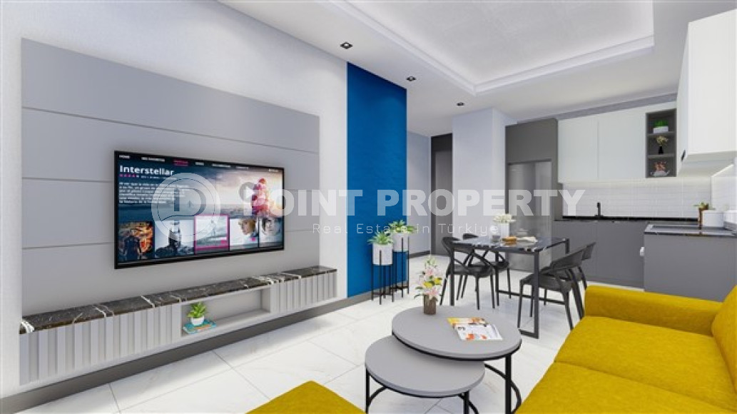 Новая квартира с одной спальней, 65м², в элитном комплексе в 100 метрах от моря в районе Кестель-id-2433-фото-19