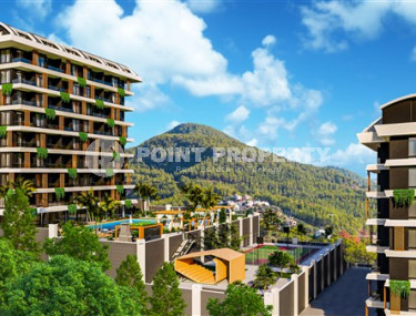 Квартиры, 50-172м², в новом комплексе с отельной инфраструктурой в районе Алании - Демирташ-id-2436-фото-2