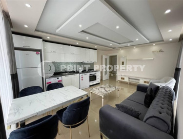 Меблированная квартира с двумя спальнями, 100м², в новом комплексе с бассейном в Махмутларе-id-2437-фото-2