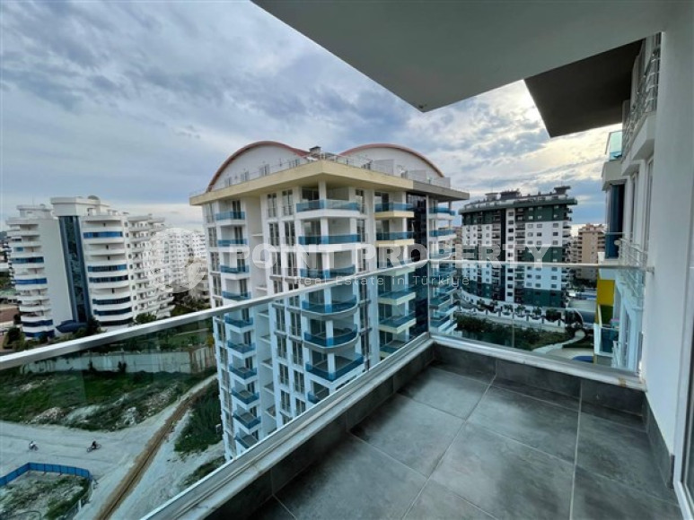 Меблированная квартира с двумя спальнями, 100м², в новом комплексе с бассейном в Махмутларе-id-2437-фото-14