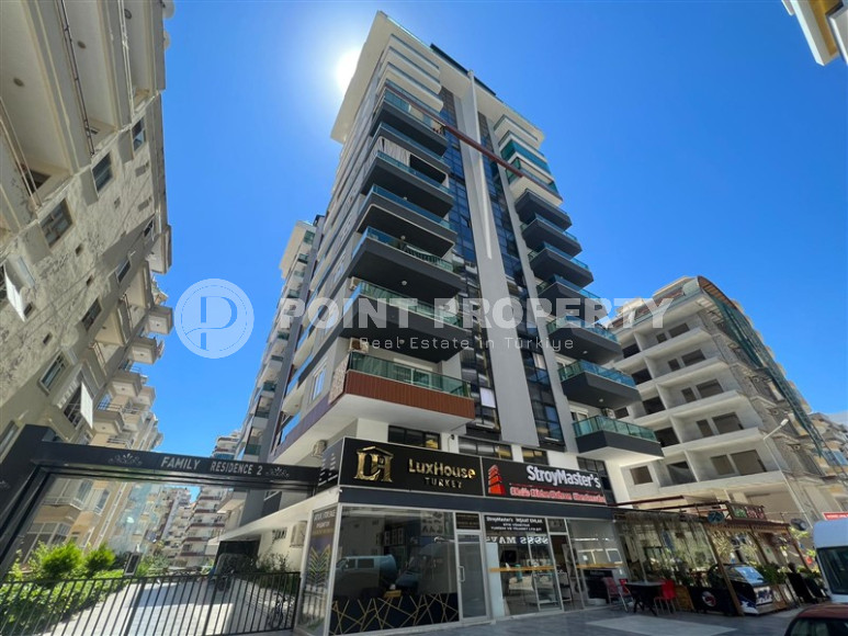 Двухуровневые апартаменты 3+1 в Махмутларе с видом на море и горы, 450 метров к морю-id-1210-фото-2