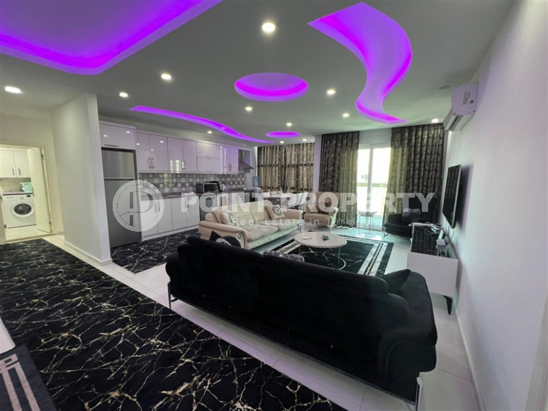 Двухуровневые апартаменты 3+1 в Махмутларе с видом на море и горы, 450 метров к морю-id-1210-фото-7