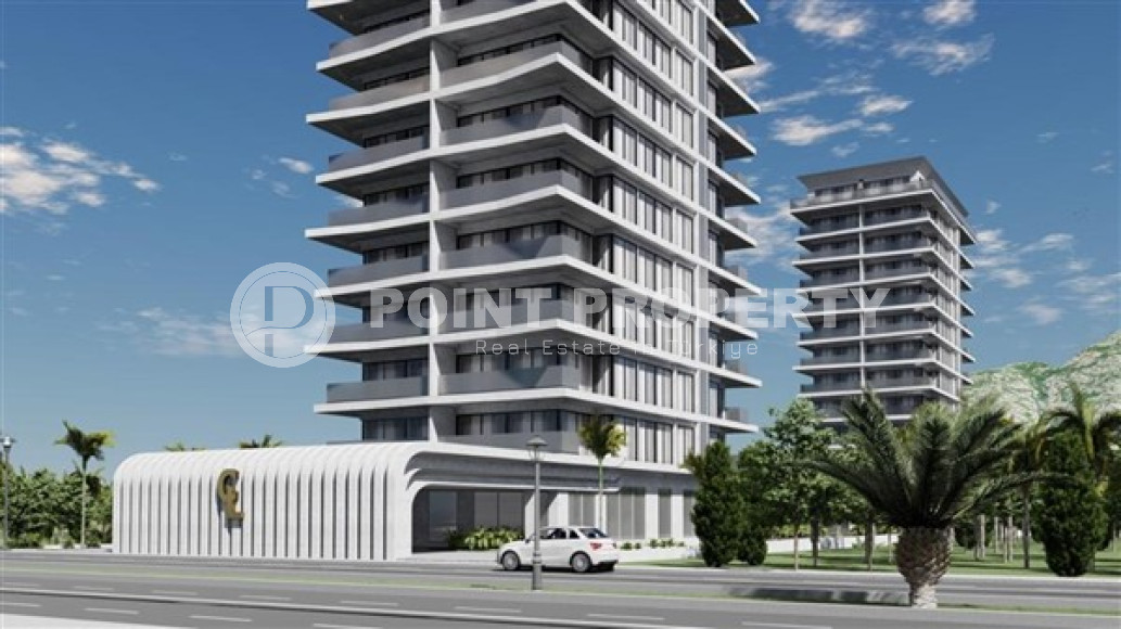 Элитная недвижимость на этапе строительства на берегу Средиземного моря в Махмутларе, Алания, 70-105м²-id-2443-фото-4