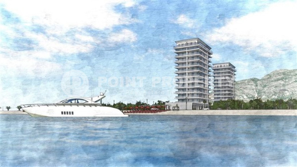 Элитная недвижимость на этапе строительства на берегу Средиземного моря в Махмутларе, Алания, 70-105м²-id-2443-фото-5