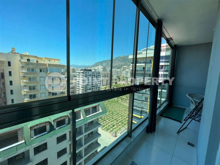 Двухуровневые апартаменты 3+1 в Махмутларе с видом на море и горы, 450 метров к морю-id-1210-фото-12