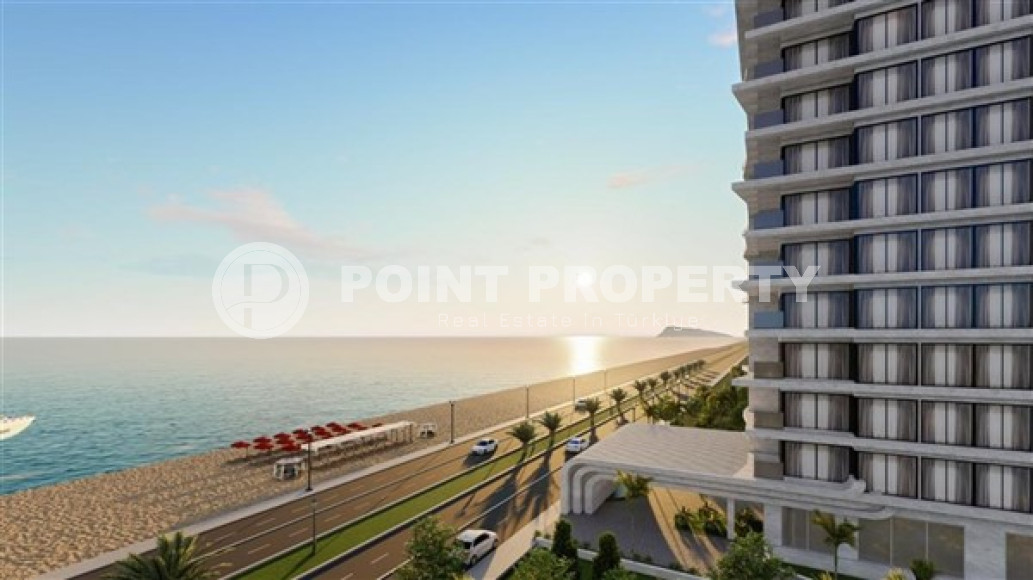 Элитная недвижимость на этапе строительства на берегу Средиземного моря в Махмутларе, Алания, 70-105м²-id-2443-фото-16