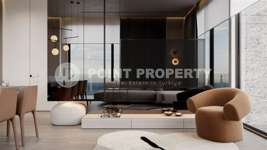 Элитная недвижимость на этапе строительства на берегу Средиземного моря в Махмутларе, Алания, 70-105м²-id-2443-фото-18