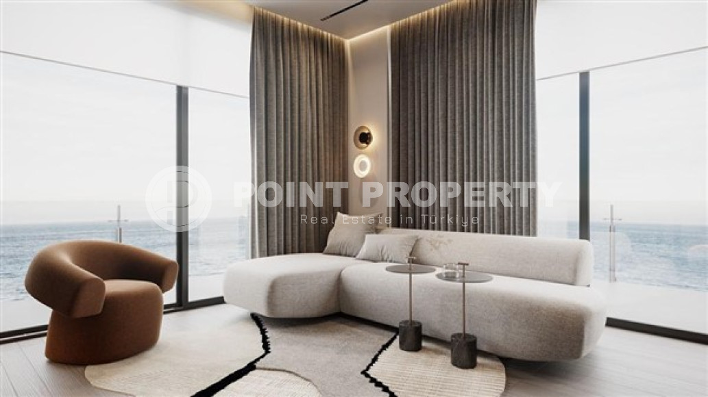 Элитная недвижимость на этапе строительства на берегу Средиземного моря в Махмутларе, Алания, 70-105м²-id-2443-фото-20