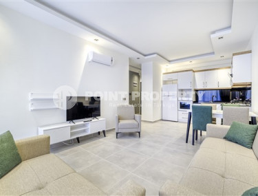 Элегантная двухкомнатная квартира, 65м² в комплексе с отельной инфраструктурой в Махмутларе, Алания-id-2444-фото-2