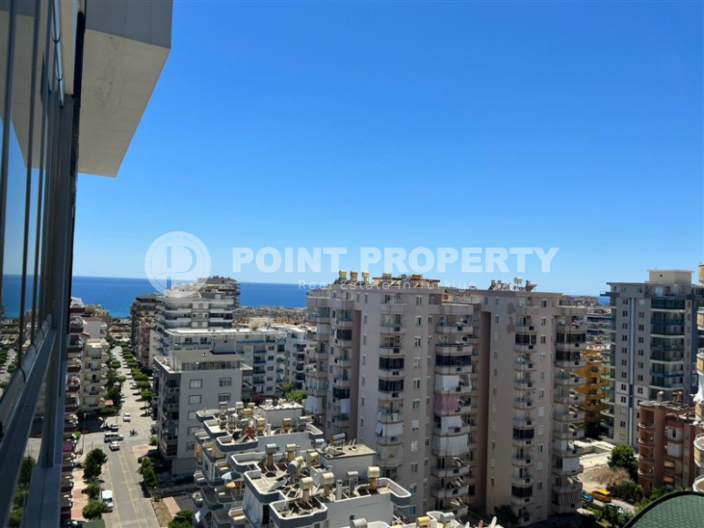 Двухуровневые апартаменты 3+1 в Махмутларе с видом на море и горы, 450 метров к морю-id-1210-фото-14