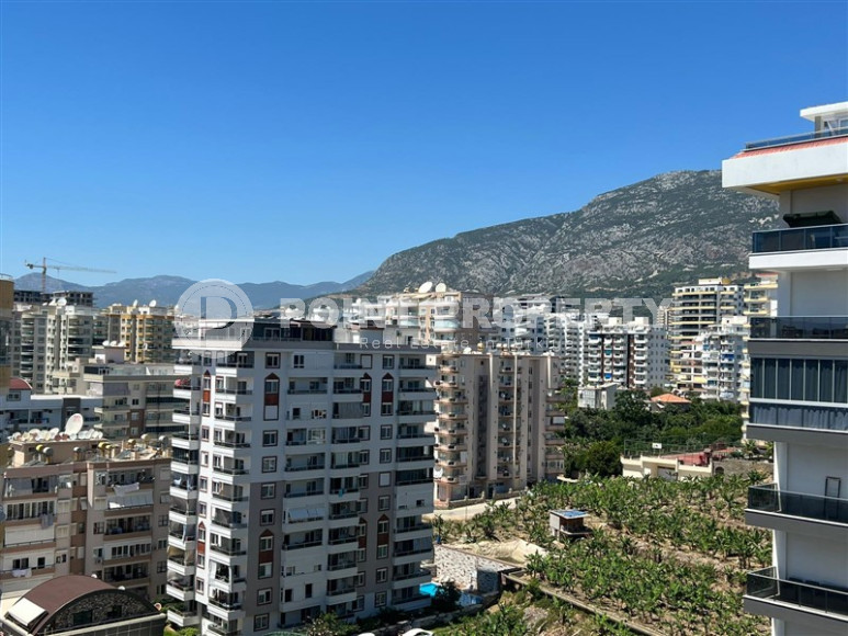 Двухуровневые апартаменты 3+1 в Махмутларе с видом на море и горы, 450 метров к морю-id-1210-фото-16