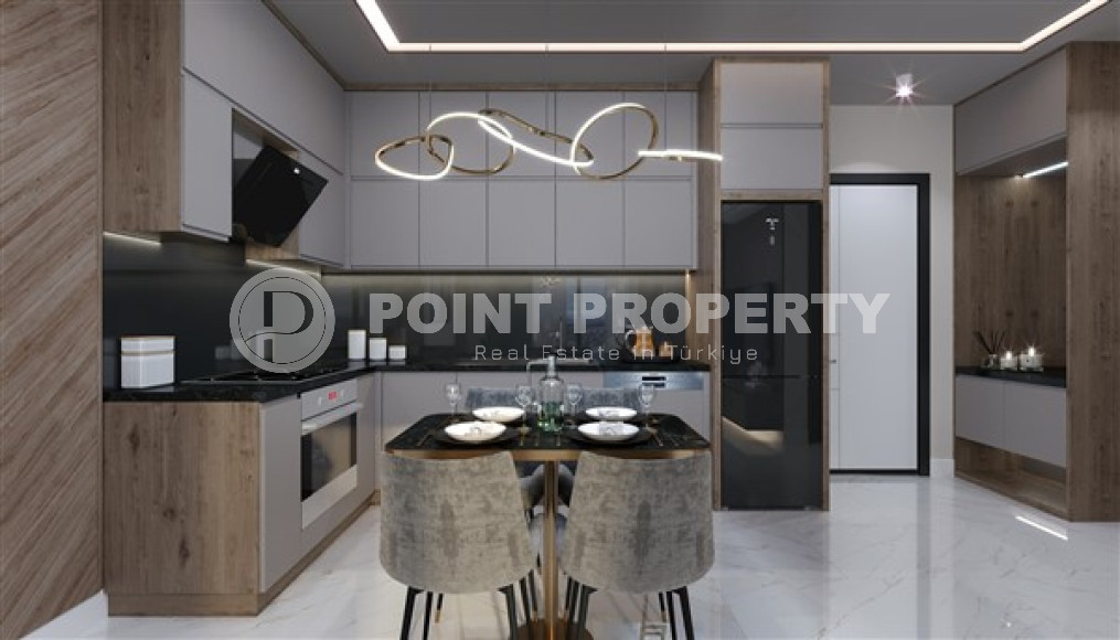 Квартиры 1+1 и 2+1, 42-78м², в комплексе на этапе строительства в Махмутларе, Алания, в 400м от моря-id-2447-фото-6