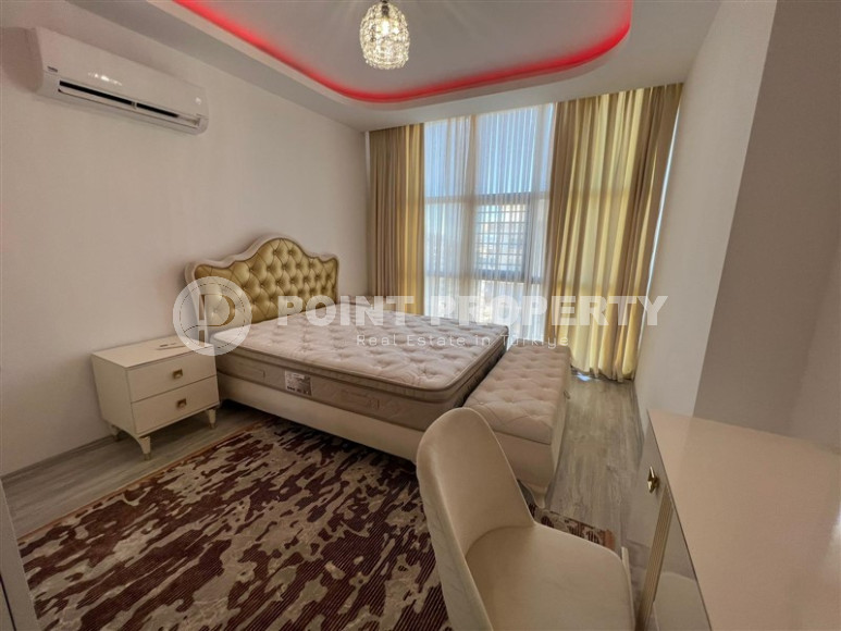 Двухуровневые апартаменты 3+1 в Махмутларе с видом на море и горы, 450 метров к морю-id-1210-фото-22