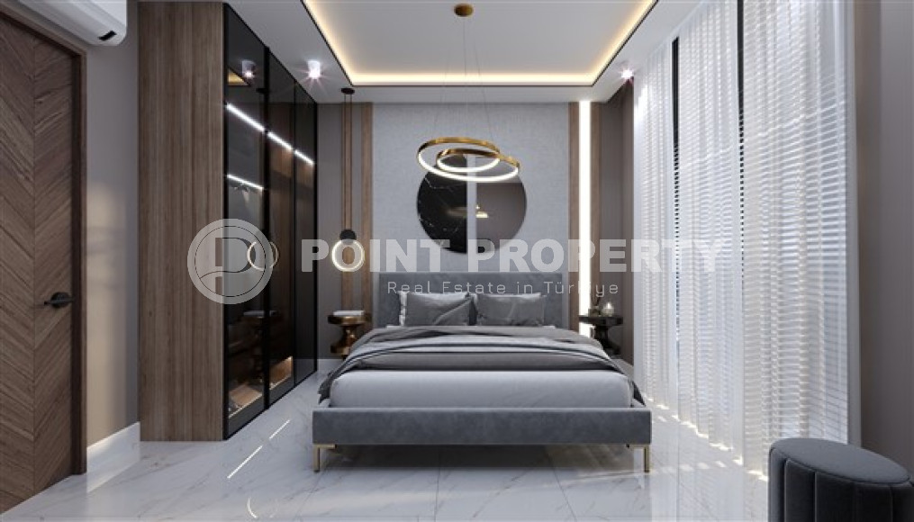 Квартиры 1+1 и 2+1, 42-78м², в комплексе на этапе строительства в Махмутларе, Алания, в 400м от моря-id-2447-фото-12