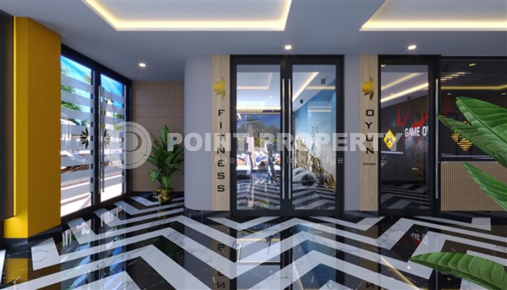 Квартиры 1+1 и 2+1, 42-78м², в комплексе на этапе строительства в Махмутларе, Алания, в 400м от моря-id-2447-фото-15