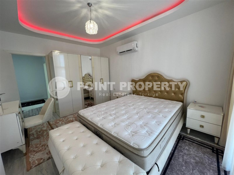 Двухуровневые апартаменты 3+1 в Махмутларе с видом на море и горы, 450 метров к морю-id-1210-фото-23