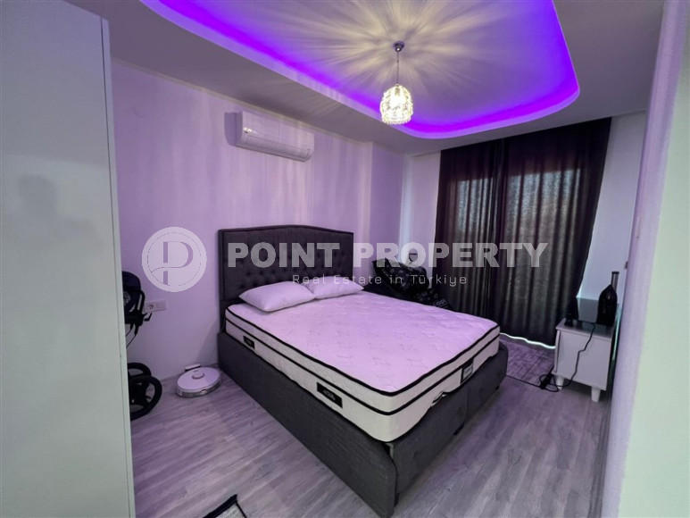 Двухуровневые апартаменты 3+1 в Махмутларе с видом на море и горы, 450 метров к морю-id-1210-фото-25