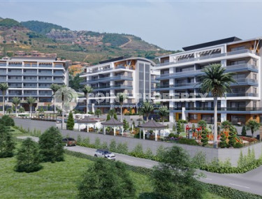 Garden duplex with two bedrooms, 128m², in a new luxury complex, Alanya, Kargicak-id-2450-photo-1