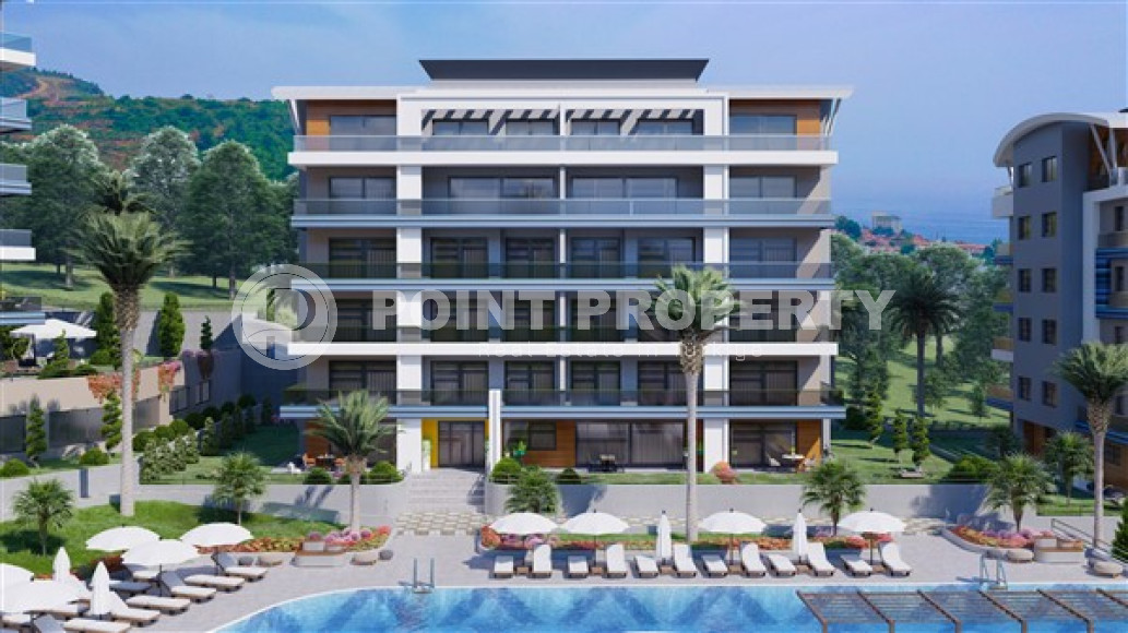 Садовый дуплекс с двумя спальнями, 128м², в новом элитном комплексе, Аланья, Каргыджак-id-2450-фото-7