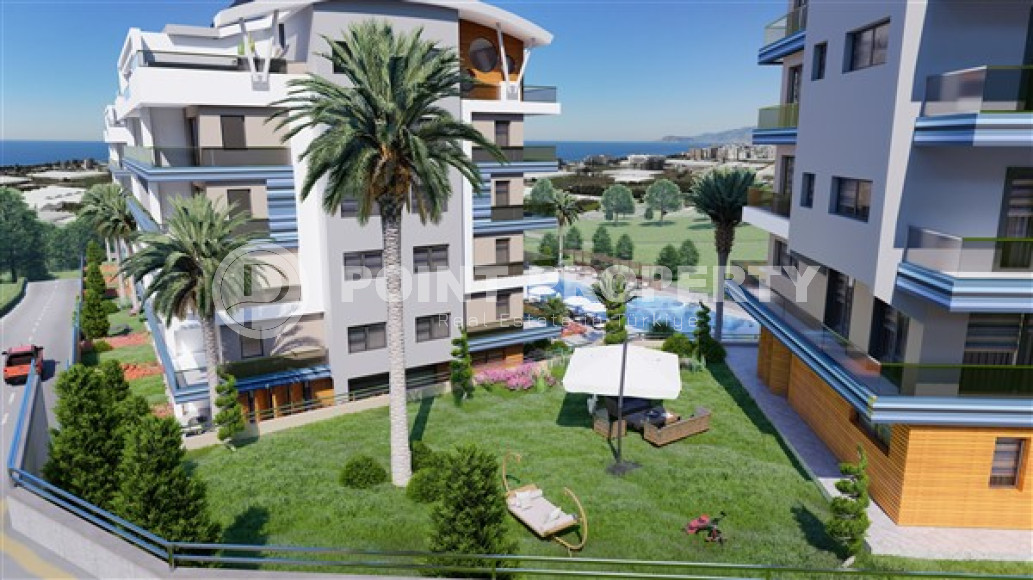 Садовый дуплекс с двумя спальнями, 128м², в новом элитном комплексе, Аланья, Каргыджак-id-2450-фото-16