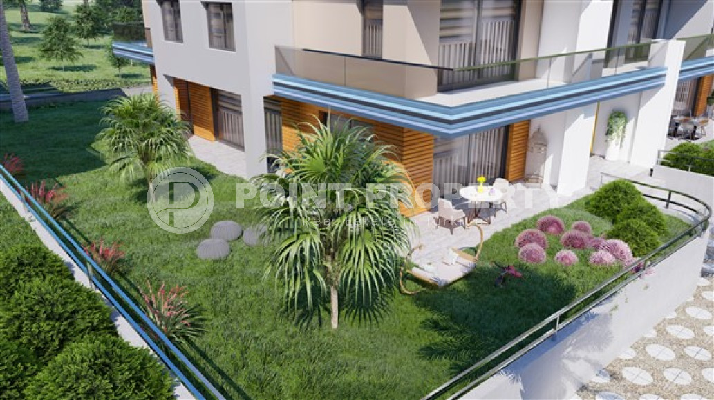 Садовый дуплекс с двумя спальнями, 128м², в новом элитном комплексе, Аланья, Каргыджак-id-2450-фото-17